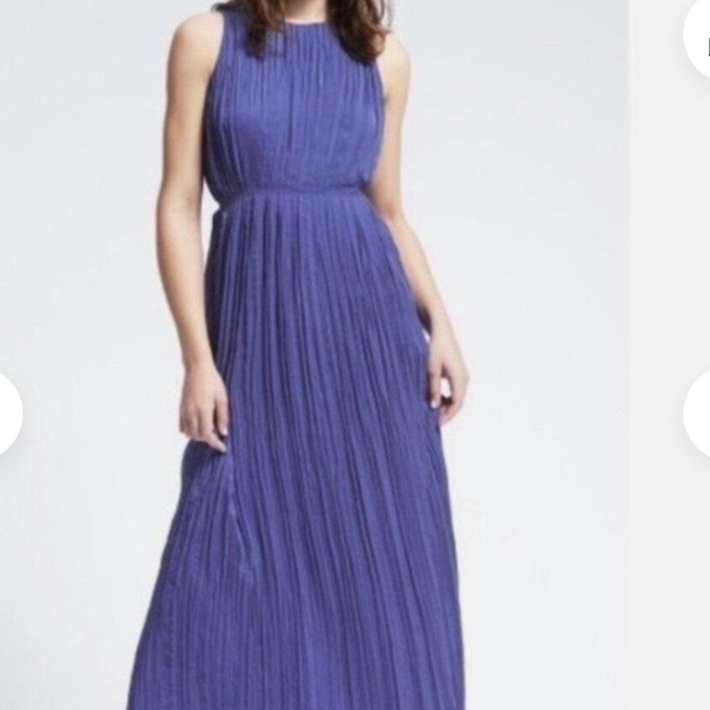 Banana Republic pleated maxi dress